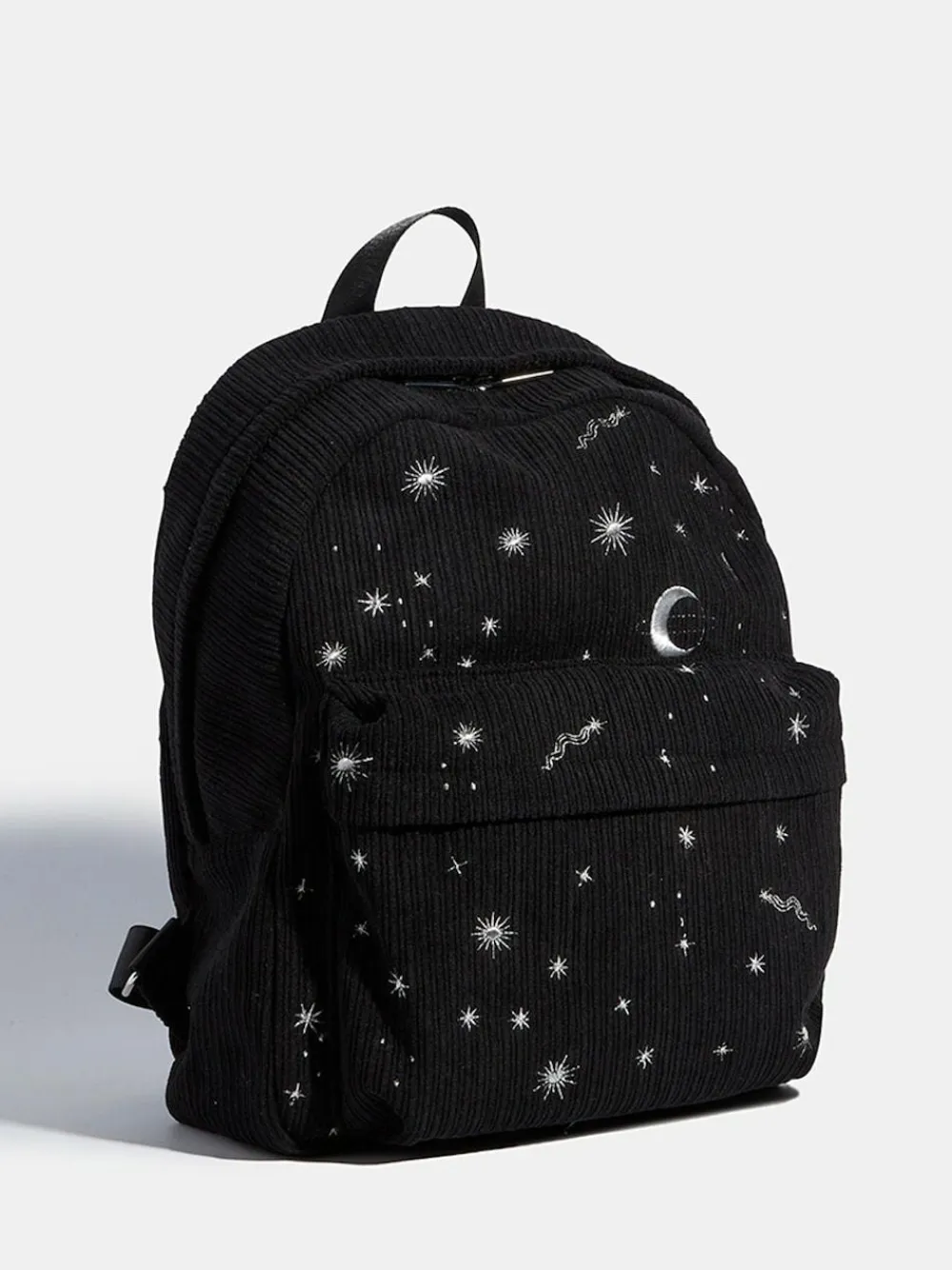 Hot Skinnydip Black Celestial Silver Cord Backpack