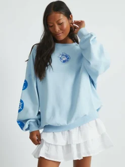 Skinnydip Blue Whatever Sweatshirt^Women Hoodies & Sweatshirts