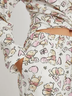 Skinnydip Cream Disney Winnie The Pooh Love Pyjamas Set^Women Pyjamas|All Night & Lounge