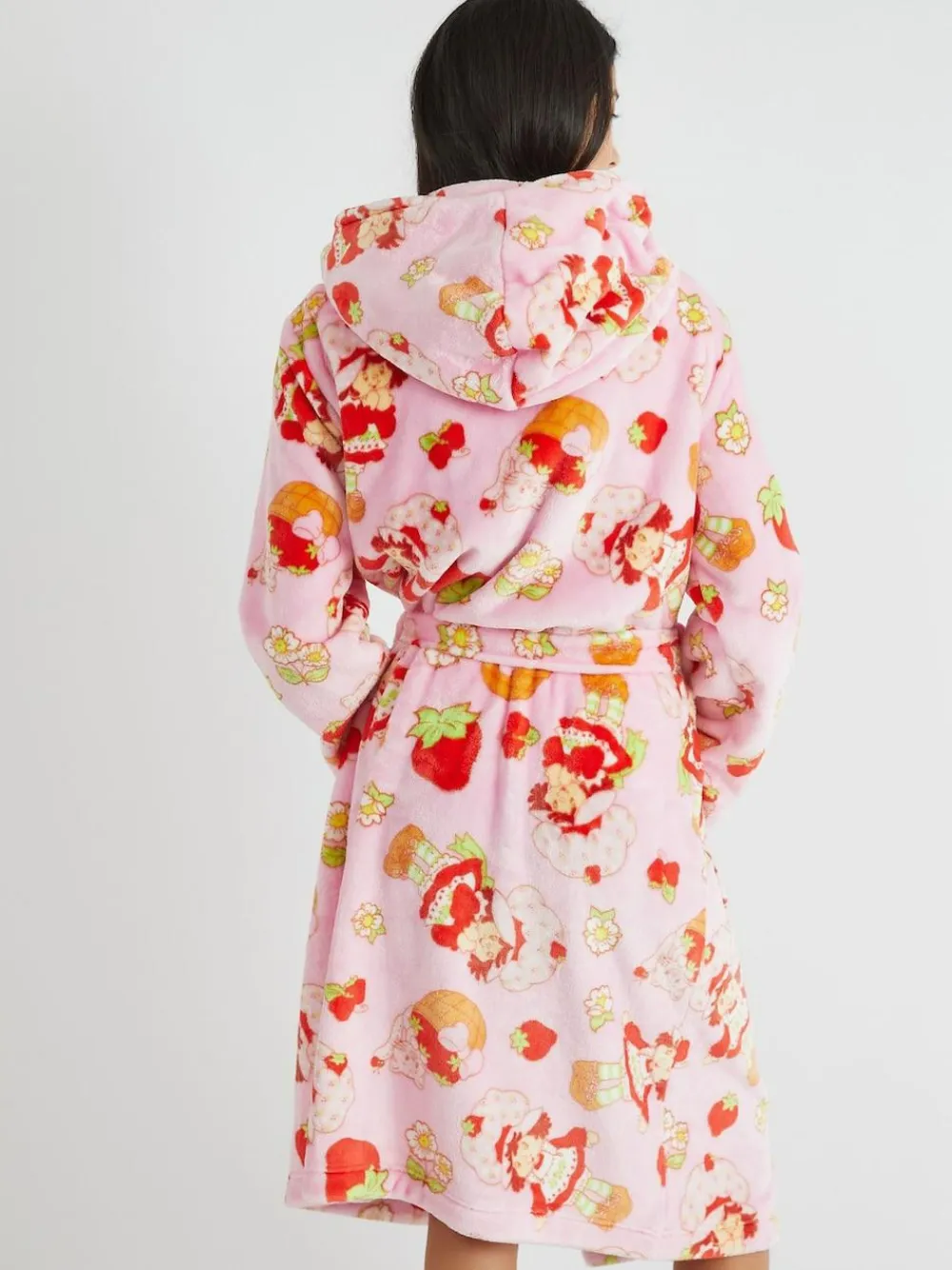 Skinnydip Pink Strawberry Shortcake x Pink Dressing Robe^Women Bathrobes