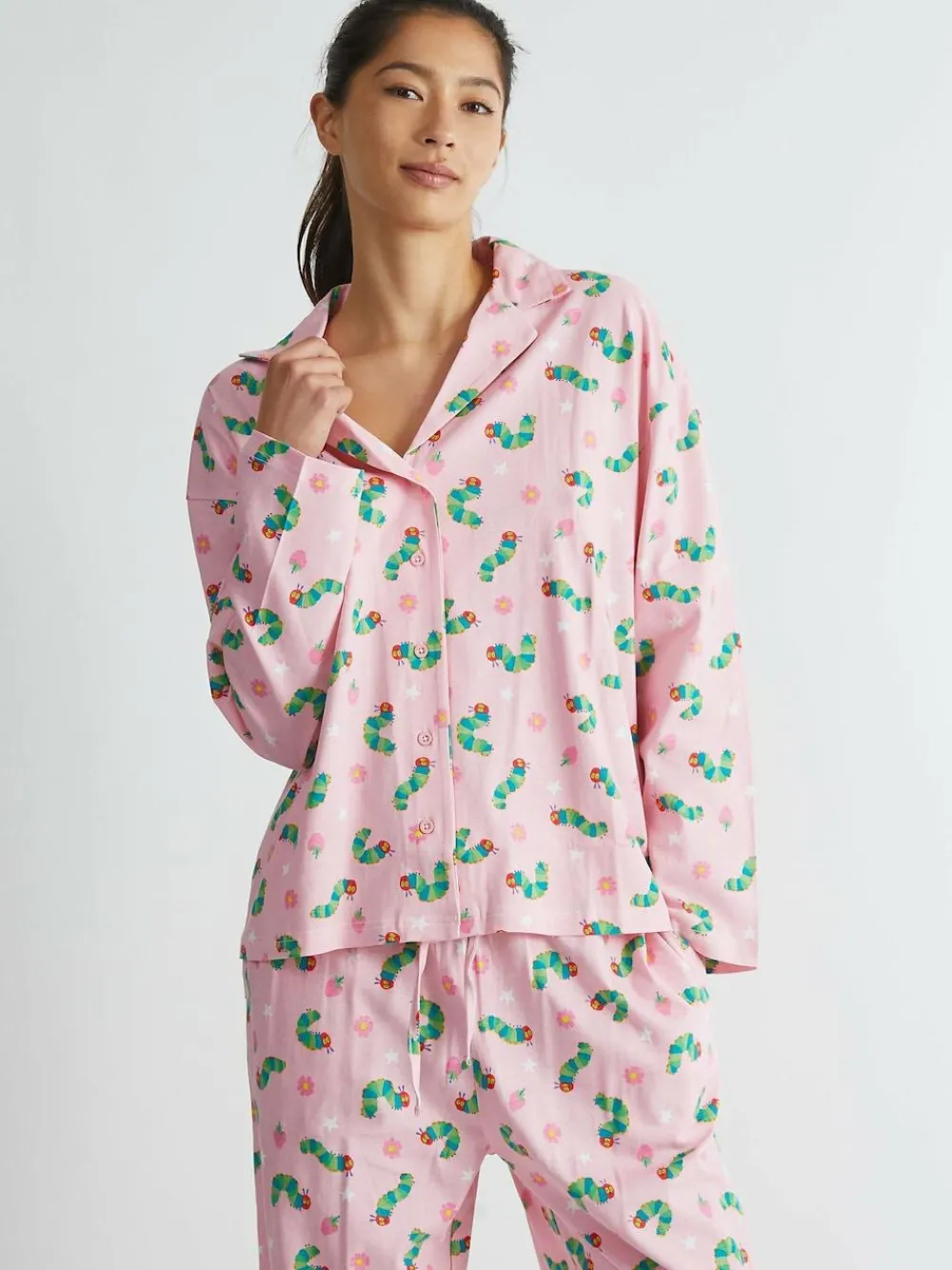 Skinnydip Pink The Very Hungry Caterpillar x Pyjama Set in Pink^Women Pyjamas|All Night & Lounge