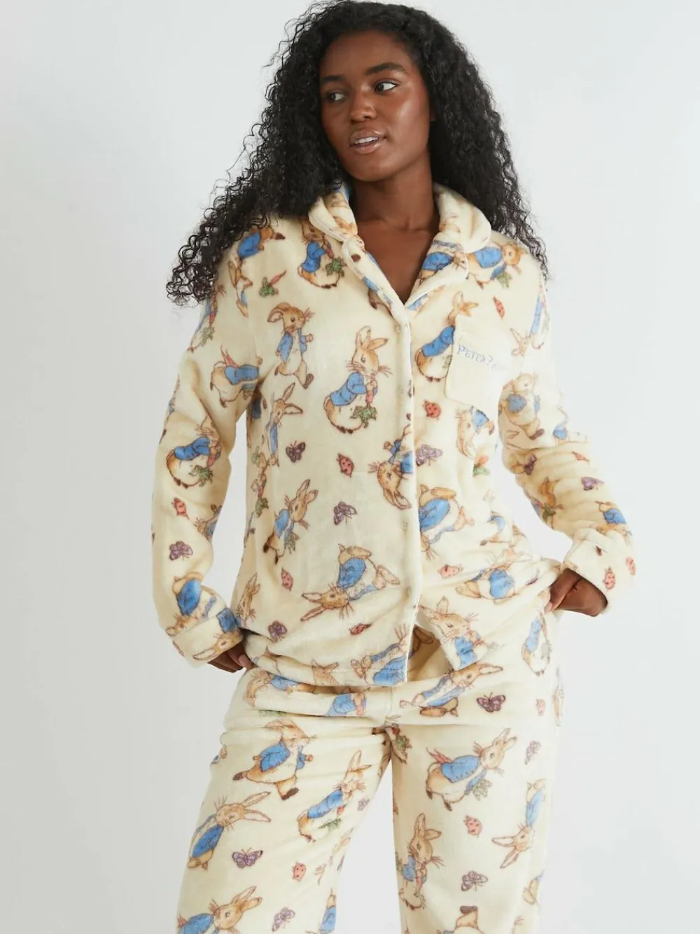 Best Skinnydip White Peter Rabbit x Fleece Pyjamas Set