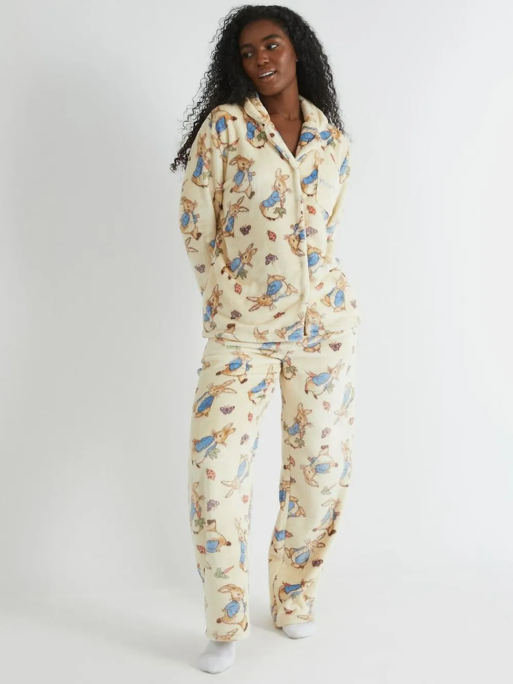 Best Skinnydip White Peter Rabbit x Fleece Pyjamas Set
