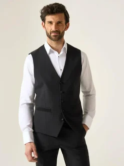 Skopes Black Cavendish Single Breasted Dinner Suit Waistcoat