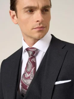 Skopes Black Methley Tailored Fit Semi-Plain Suit Jacket^ Black Suits