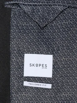 Skopes Black Methley Tailored Fit Semi-Plain Suit Jacket^ Black Suits