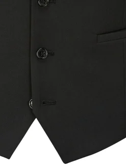 Best Skopes Milan Scoop Slim Fit Suit Waistcoat Black