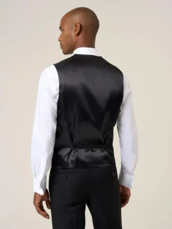 Skopes Party Paisley Waistcoat Black