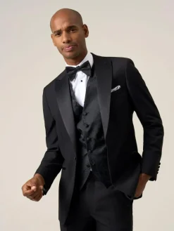 Skopes Party Paisley Waistcoat Black