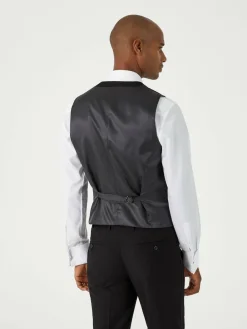 Skopes Black Sinatra Suit Scoop Waistcoat^ Vests