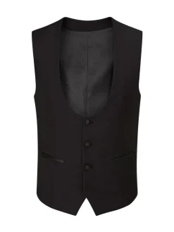 Skopes Black Sinatra Suit Scoop Waistcoat^ Vests