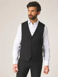 Skopes Black Single Breasted Ronson Dinner Suit Waistcoat