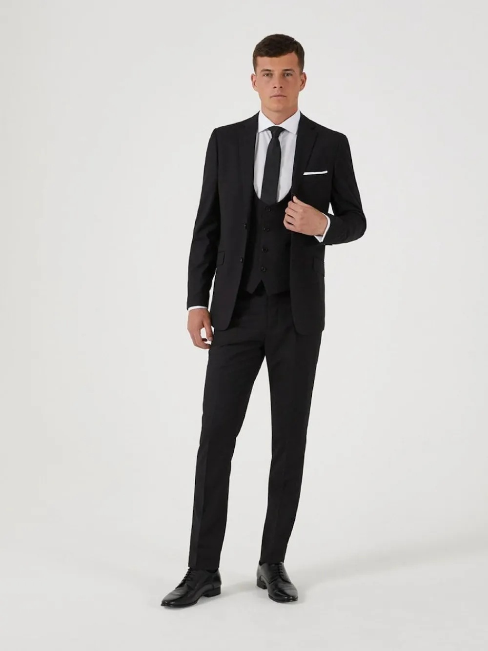 New Skopes Slim Fit Milan Suit Jacket Black