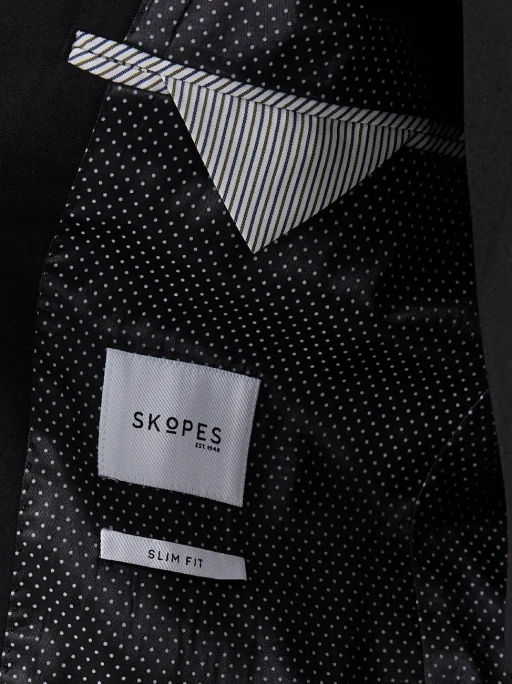 New Skopes Slim Fit Milan Suit Jacket Black