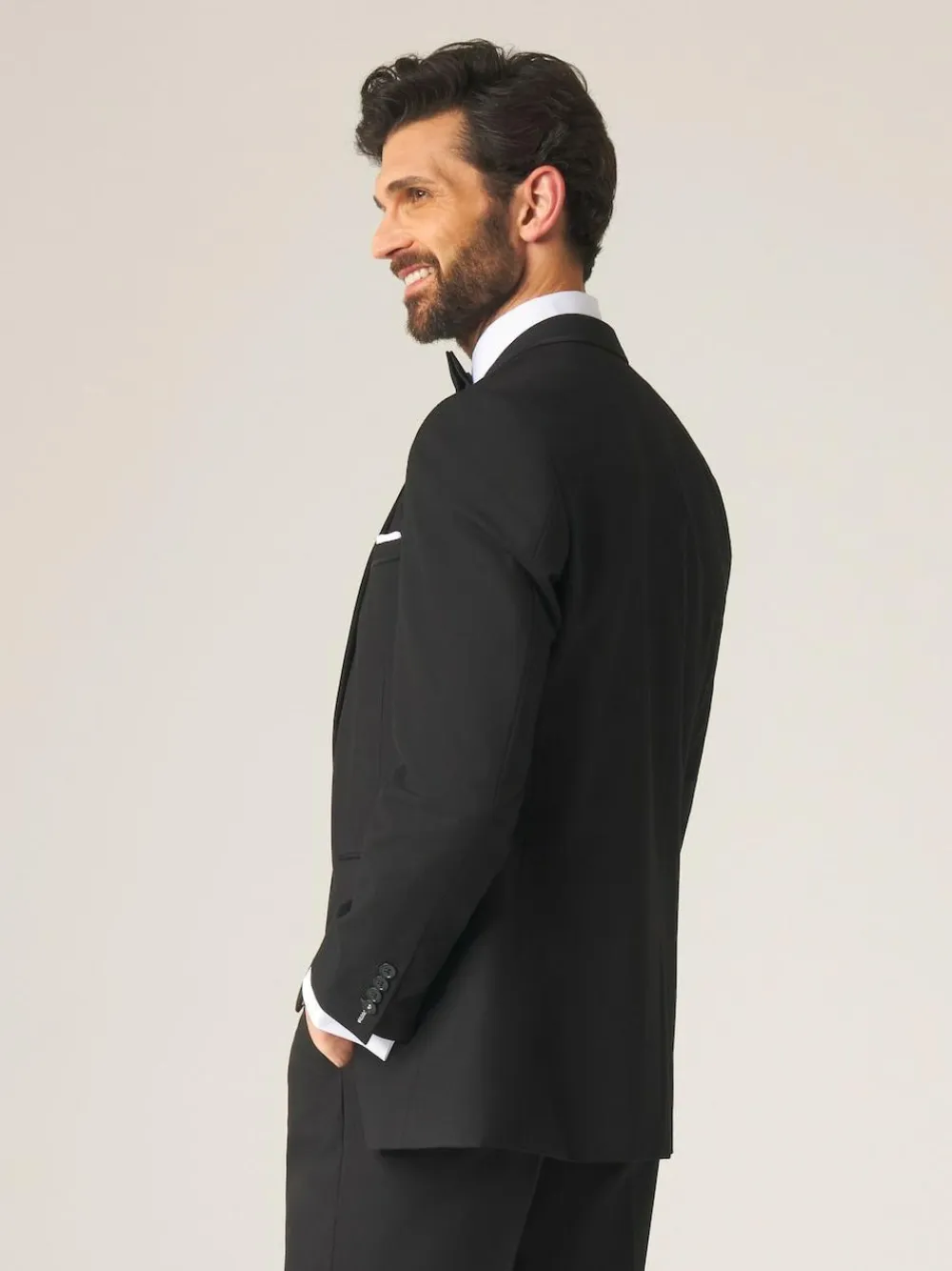 Clearance Skopes Black Tailored Fit Ronson Dinner Suit Jacket