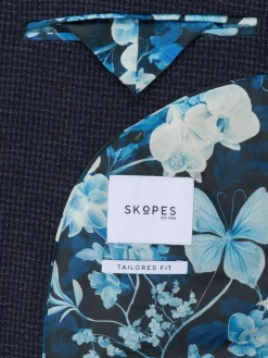 Skopes Blue Boyd Puppytooth Tailored Fit Suit Jacket^ Blue Suits