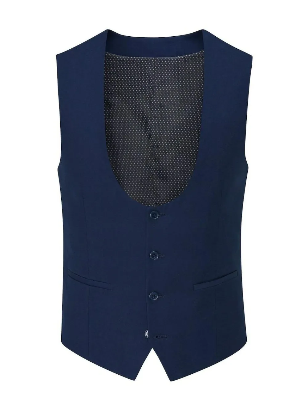 Discount Skopes Milan Scoop Slim Fit Suit Waistcoat Blue