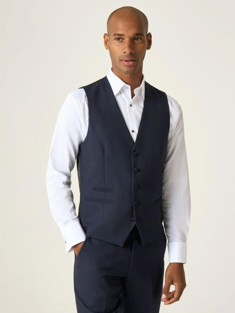 Skopes Newman Check Tailored Fit Suit Waistcoat^ Vests