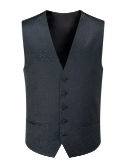 Best Skopes Party Paisley Waistcoat Blue