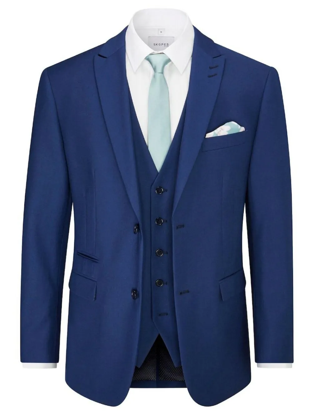 Skopes Blue Tailored Fit Kennedy Suit: Jacket^ Blue Suits|Blazers & Formal Jackets