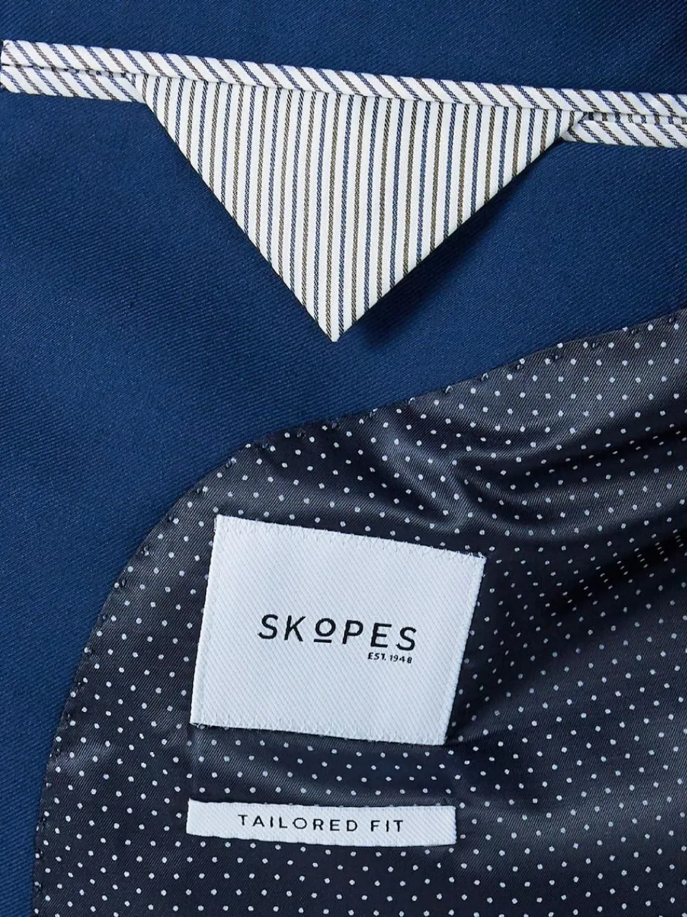 Skopes Blue Tailored Fit Kennedy Suit: Jacket^ Blue Suits|Blazers & Formal Jackets