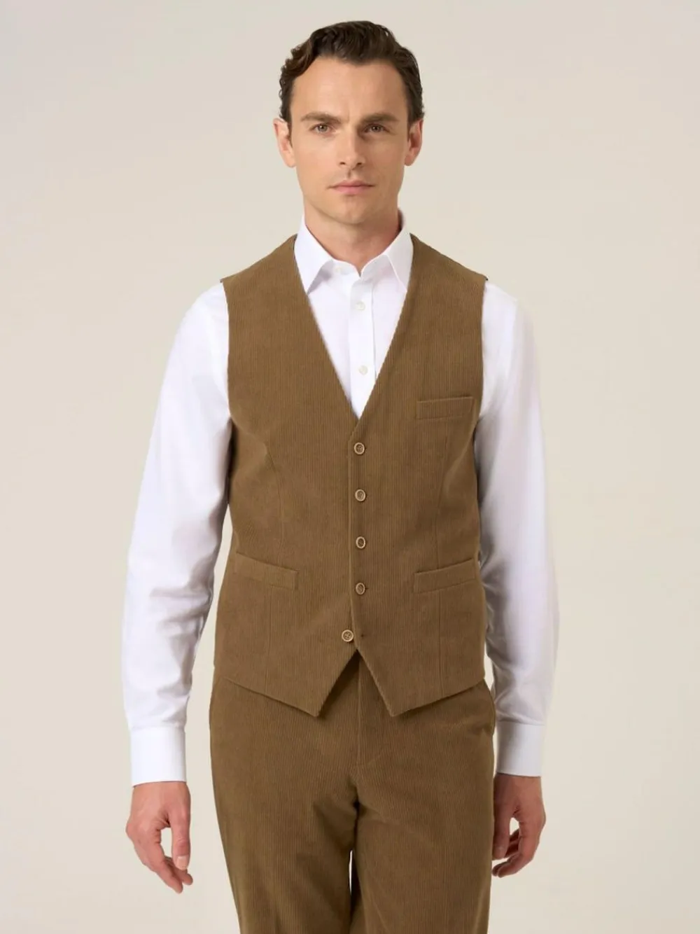 Skopes Dorsey Suit Corduroy Waistcoat^ Vests