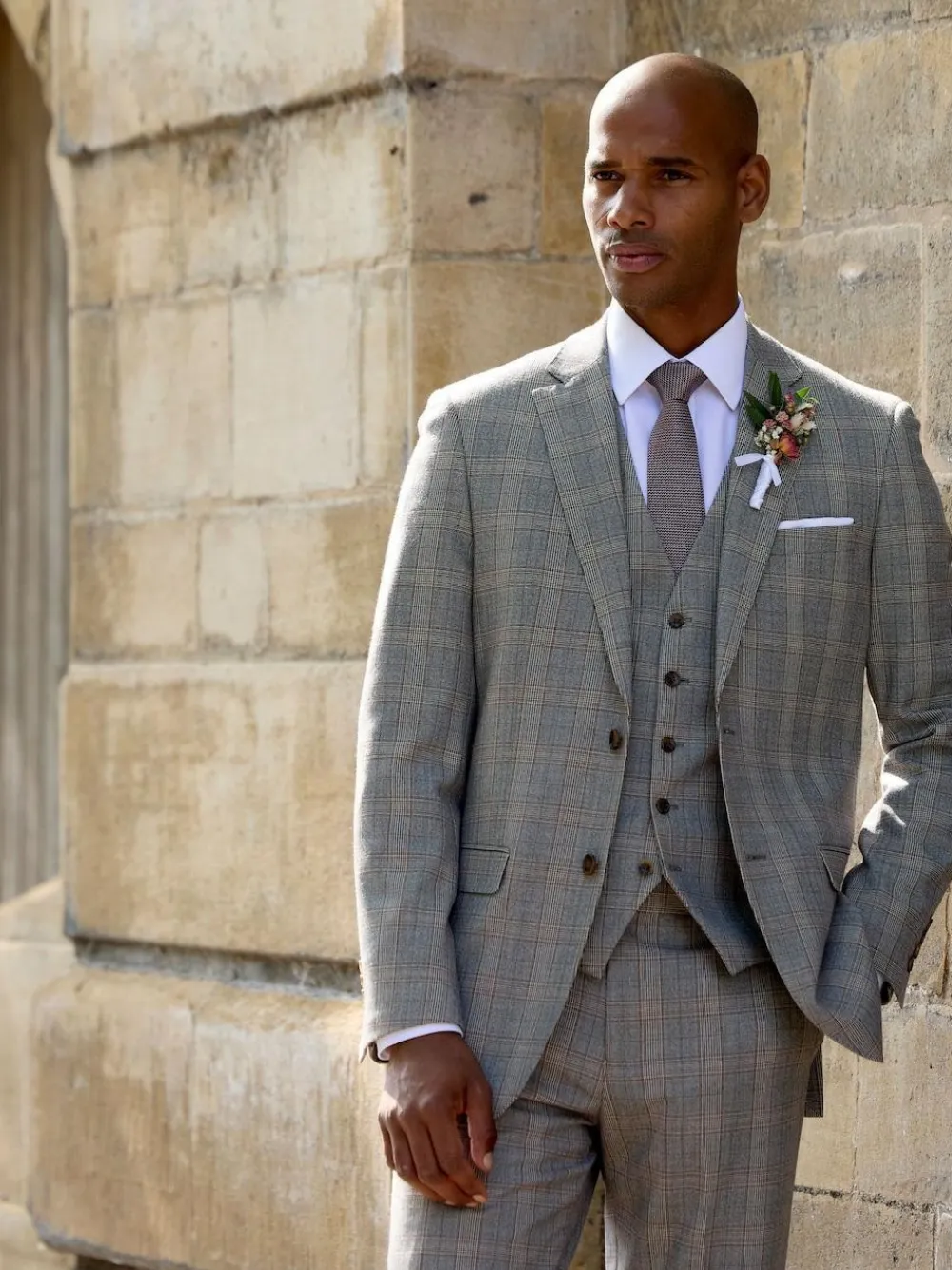 Skopes Brown Haley Tailored Fit Check Suit Jacket^ Suits & Tuxedos