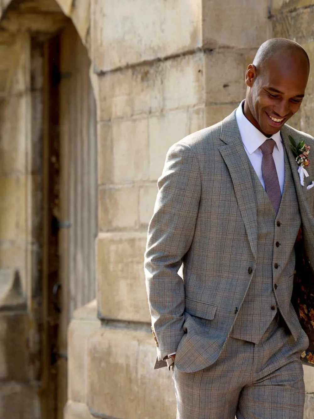 Skopes Brown Haley Tailored Fit Check Suit Jacket^ Suits & Tuxedos