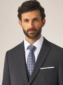 Outlet Skopes Tailored Fit Madrid Suit: Jacket Dark Grey