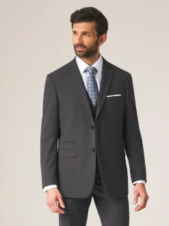 Outlet Skopes Tailored Fit Madrid Suit: Jacket Dark Grey