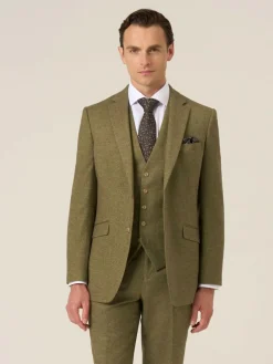 Skopes Fox Tailored Fit Textured Suit Jacket^ Suits & Tuxedos