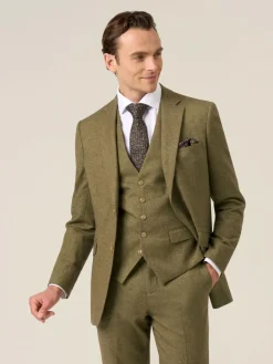 Skopes Fox Tailored Fit Textured Suit Jacket^ Suits & Tuxedos