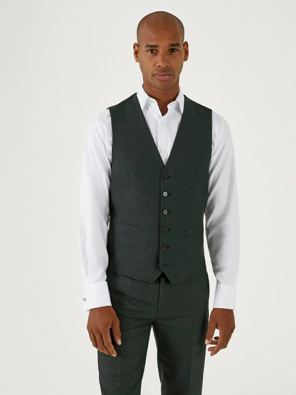 Discount Skopes Green Single Breasted Harcourt Single Breasted Tailored Fit Suit Waistcoat