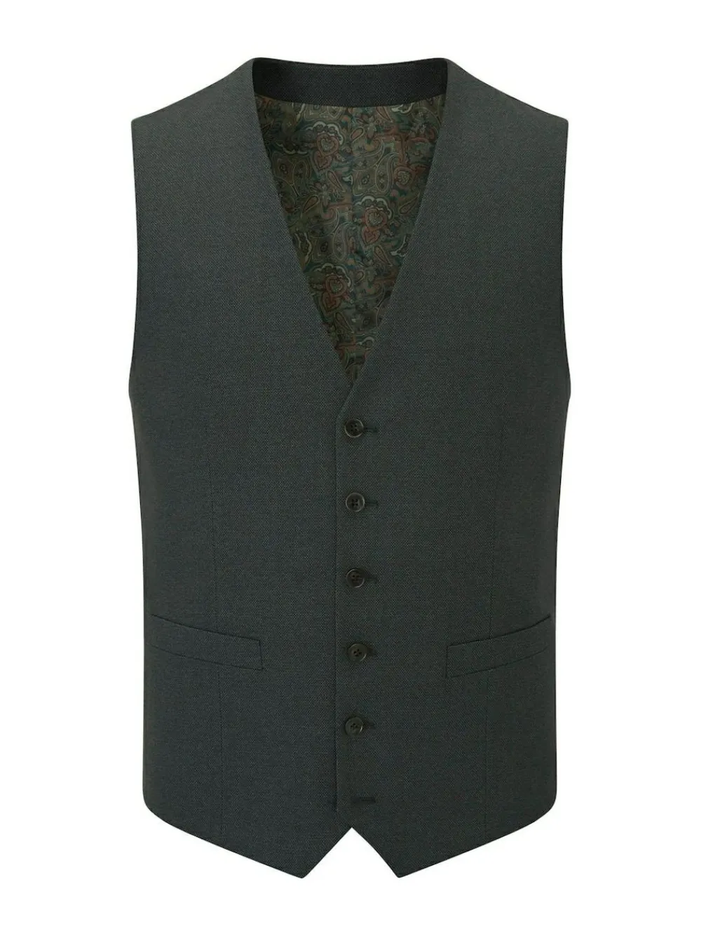 Discount Skopes Green Single Breasted Harcourt Single Breasted Tailored Fit Suit Waistcoat