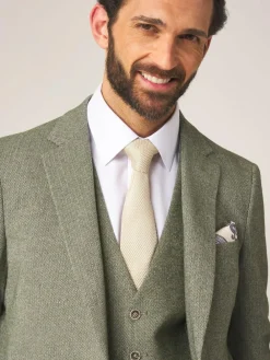 Clearance Skopes Single Breasted Jude Tweed Tailored Fit Suit Jacket Green
