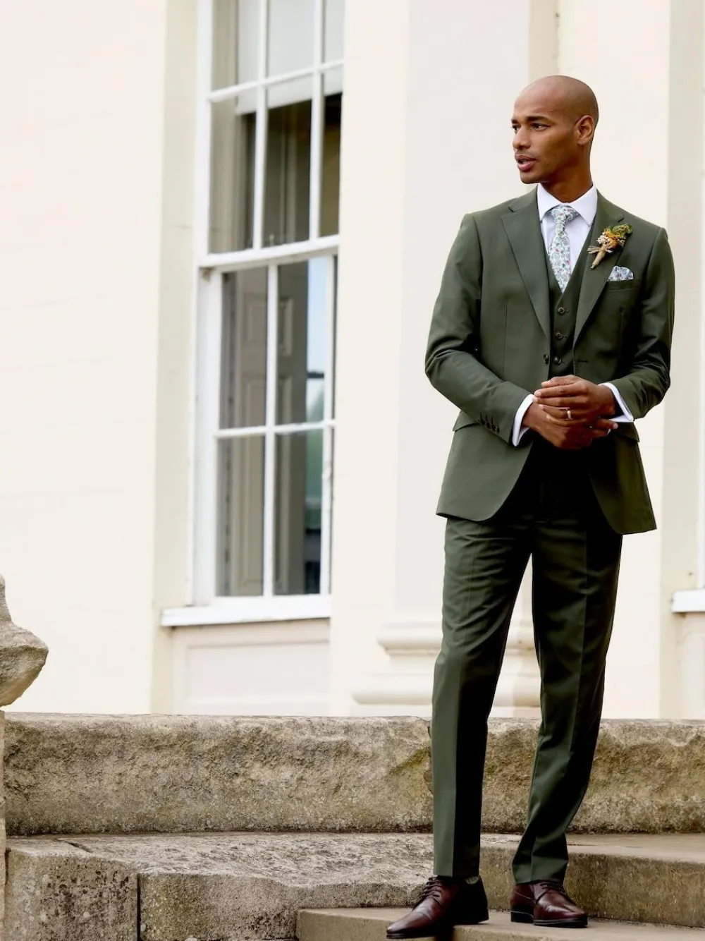 Skopes Green Tailored Fit Harvey Suit: Jacket^ Suits & Tuxedos