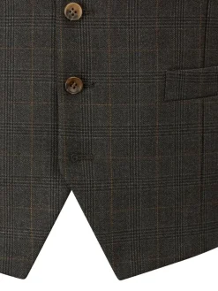Sale Skopes Elijah Suit Check Waistcoat Grey