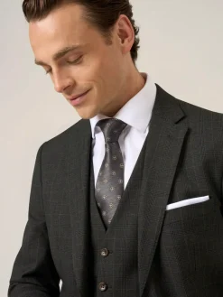 Best Skopes Elijah Tailored Fit Check Suit Jacket Grey