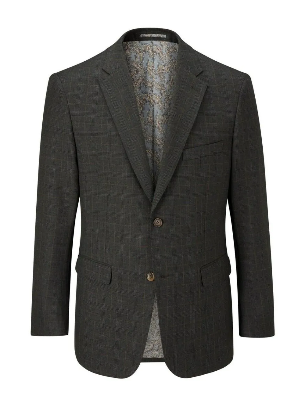 Best Skopes Elijah Tailored Fit Check Suit Jacket Grey
