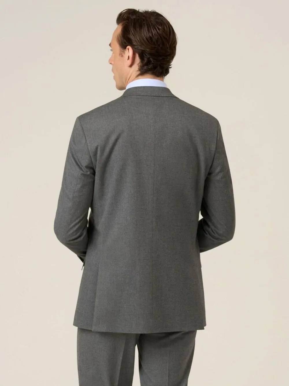 Best Skopes Grey Liston Tailored Fit Flannel Suit Jacket