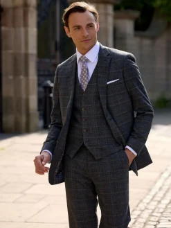 Online Skopes Grey Margrave Tailored Fit Check Suit Jacket