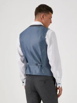 Skopes Grey Single Breasted Harcourt Single Breasted Tailored Fit Suit Waistcoat^ Vests