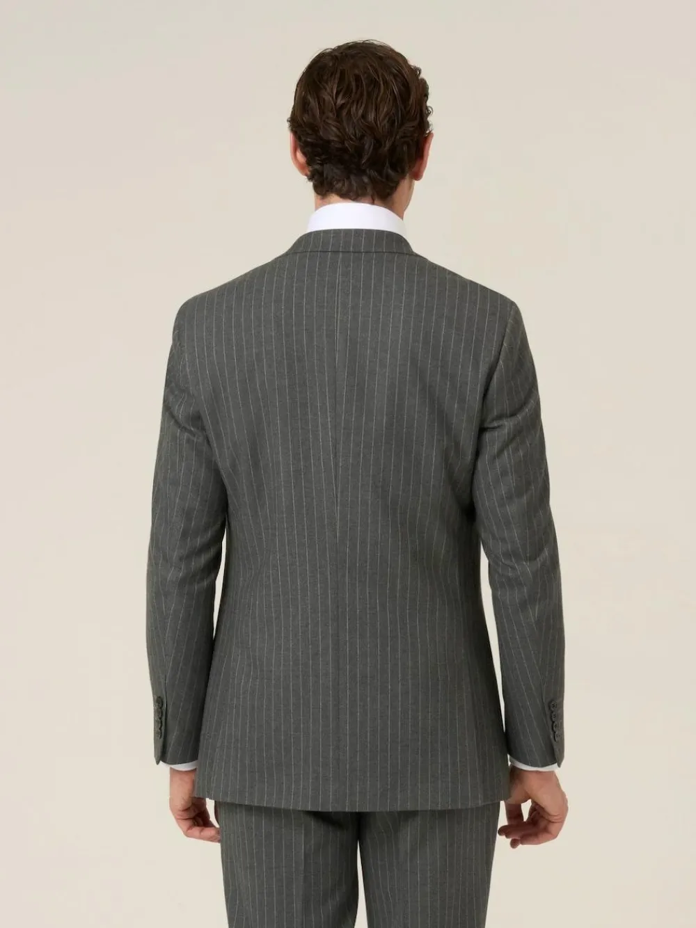 Skopes Grey Single Breasted Cassius Tailored Fit Stripe Suit Jacket^ Grey Suits