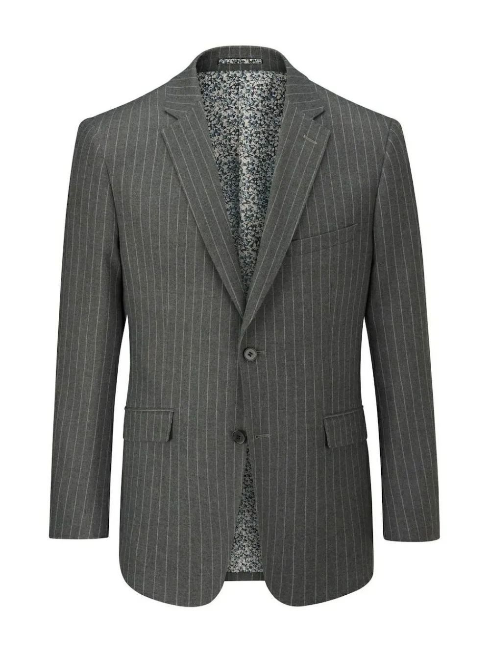 Skopes Grey Single Breasted Cassius Tailored Fit Stripe Suit Jacket^ Grey Suits