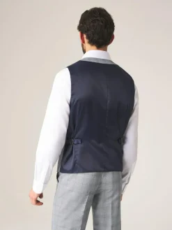 Sale Skopes Single Breasted Double Breasted Scoop Anello Suit Waistcoat Grey