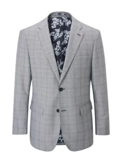 Skopes Slim Fit Anello Check Suit Jacket^ Suits & Tuxedos|Grey Suits