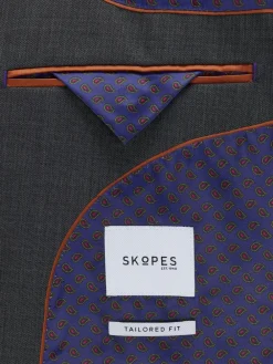 Skopes Tailored Fit Tailored Fit Farnham Suit Jacket^ Grey Suits|Suits & Tuxedos