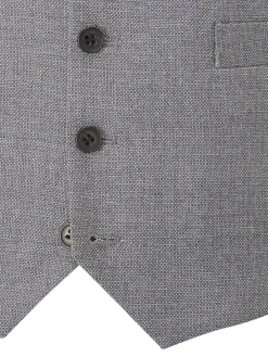 Skopes Light Grey Single Breasted Harcourt Single Breasted Tailored Fit Suit Waistcoat^ Vests