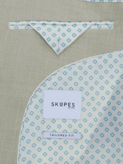 Skopes Slim Tailored Fit Redding Suit: Jacket Natural