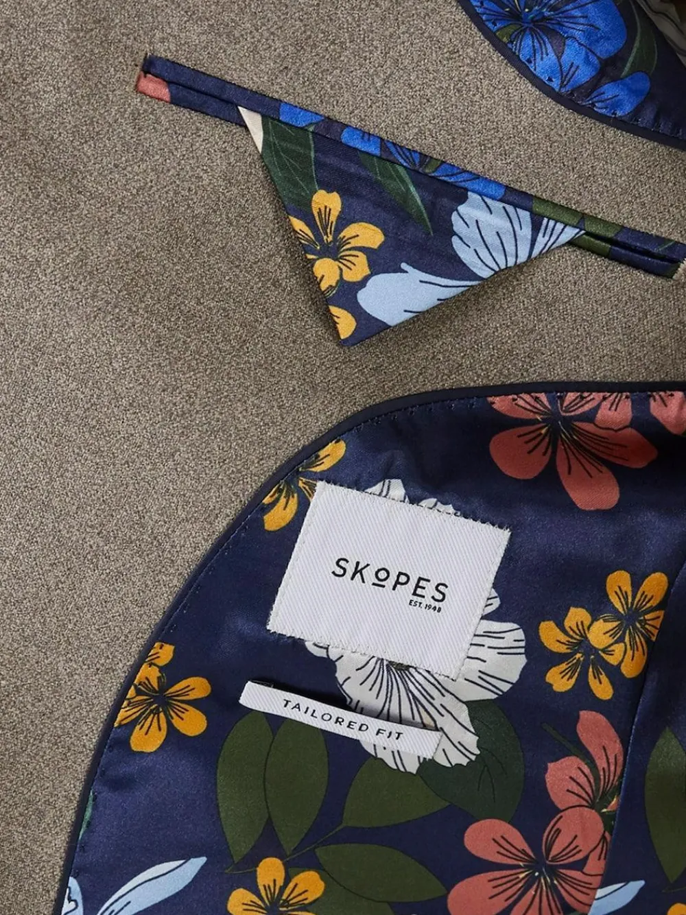 Skopes Natural Tailored Fit Jodrell Marl Tweed Suit: Jacket